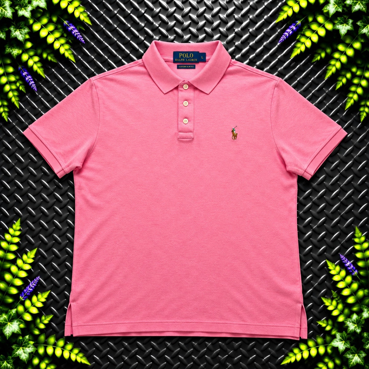 Ralph Lauren Rose Pink Polo Shirt | Men’s Custom Slim Fit M / 3840