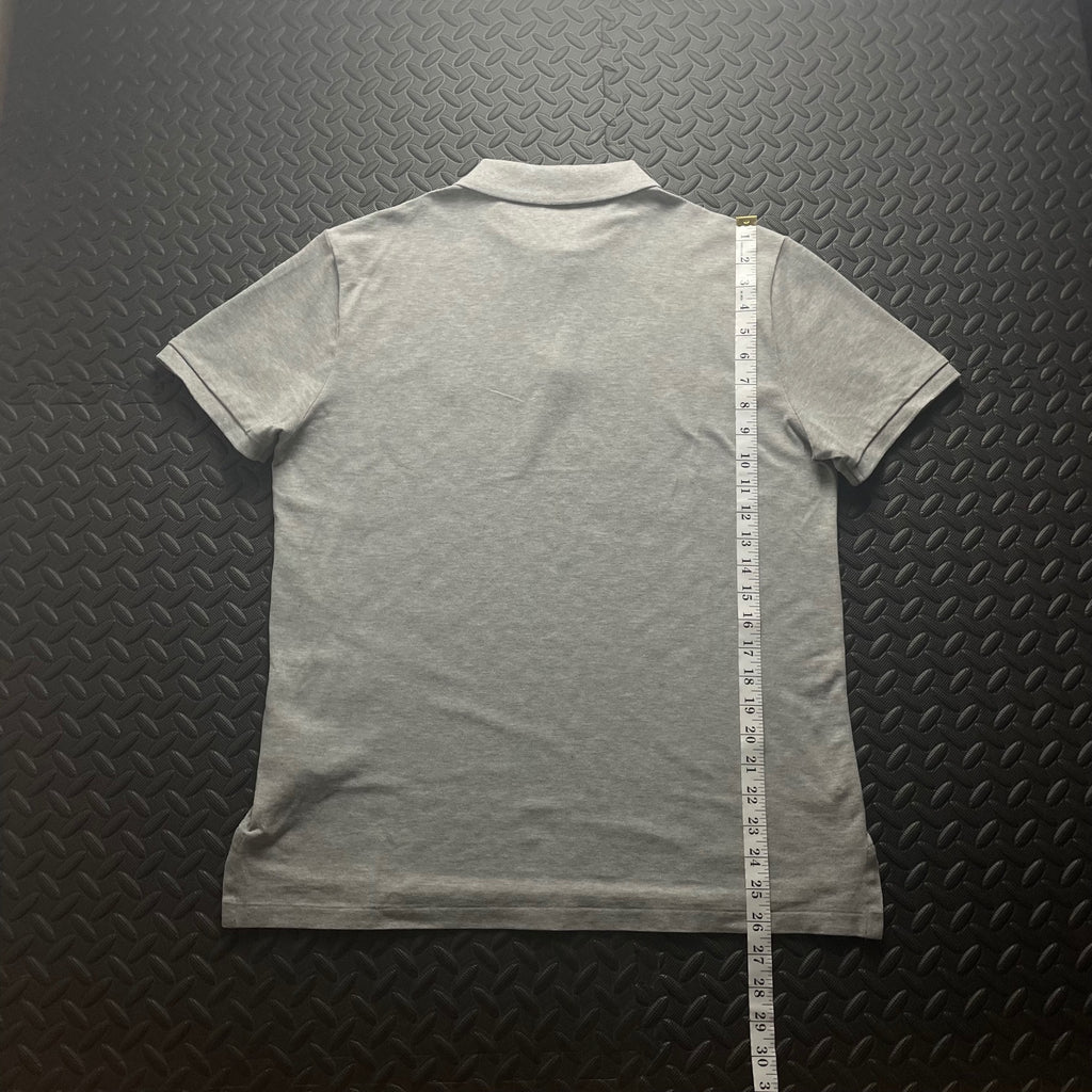 Ralph Lauren Grey 1/4 Zip Polo Shirt | Men’s Custom Slim Fit M / 3151