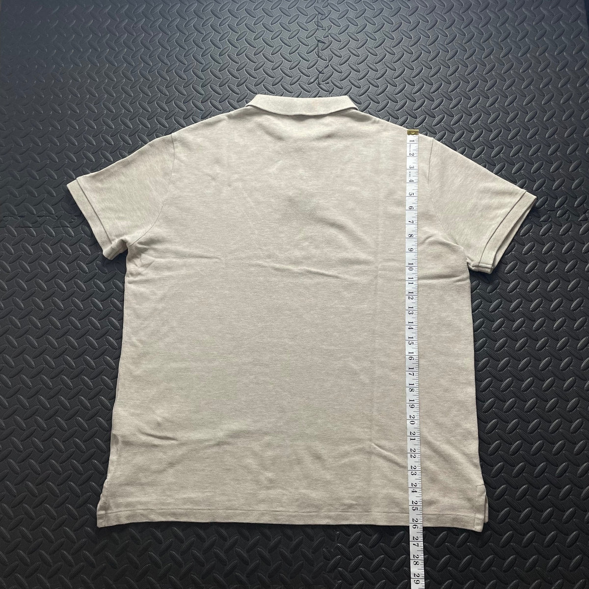Ralph Lauren Beige Polo Shirt | Men’s Custom Slim Fit L / 3663