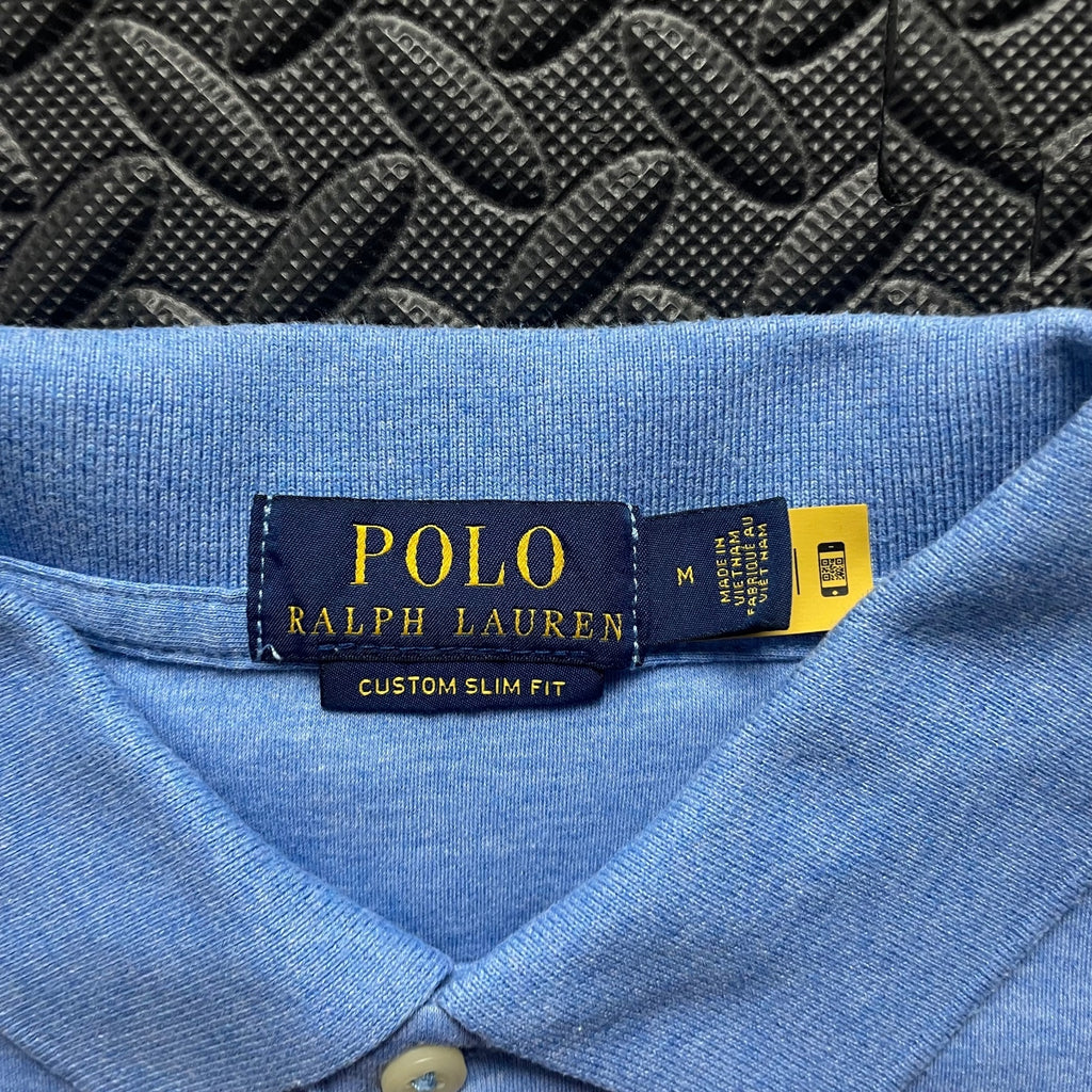Ralph Lauren Light Blue Polo Shirt | Men’s Custom Slim Fit M / 3638