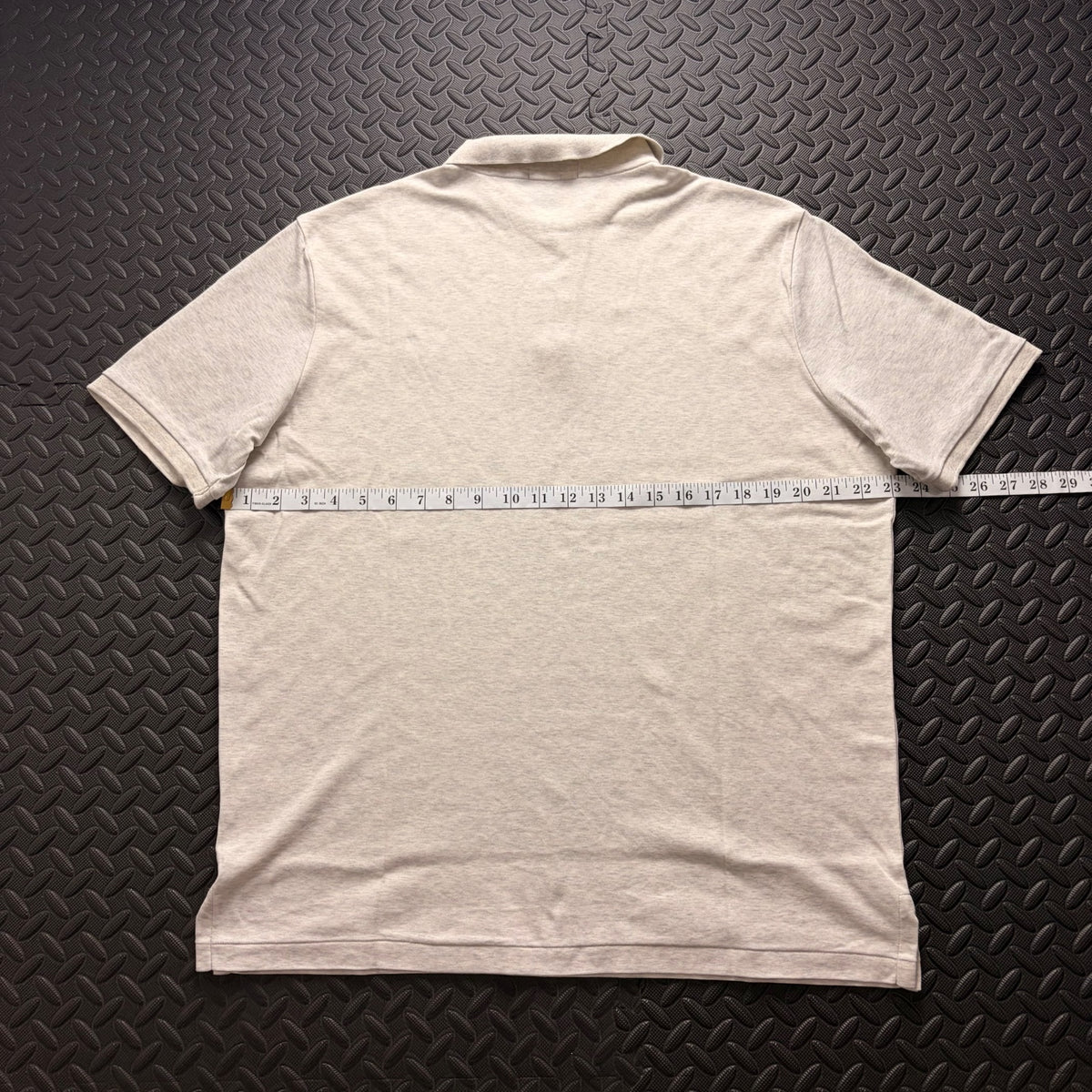 Ralph Lauren Cream Polo Shirt | Men’s Classic Fit L / 3857