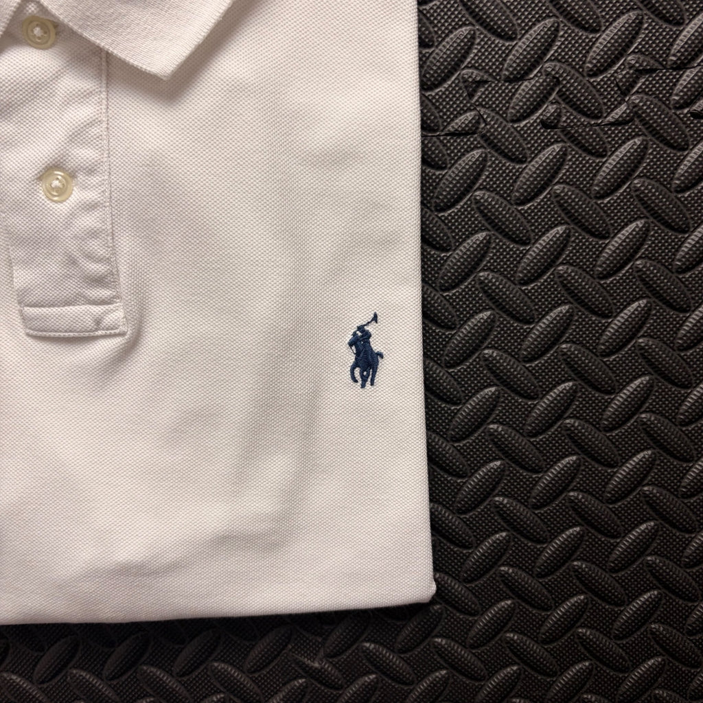 Ralph Lauren White Polo Shirt | Men’s Slim Fit XXL / 3821