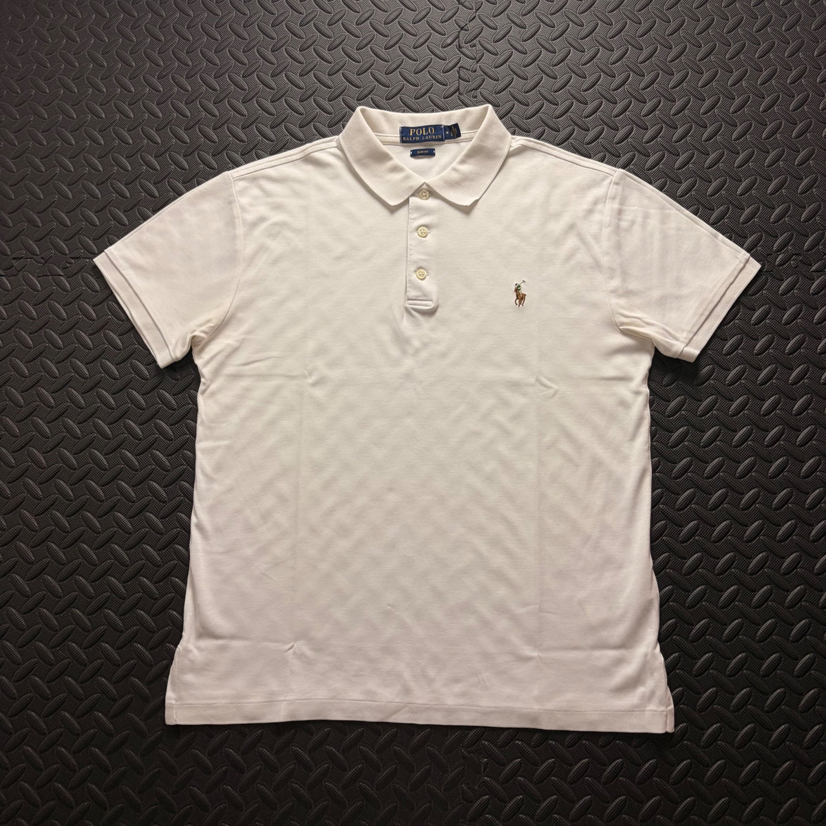 Ralph Lauren White Polo Shirt | Men’s Slim Fit M / 3838