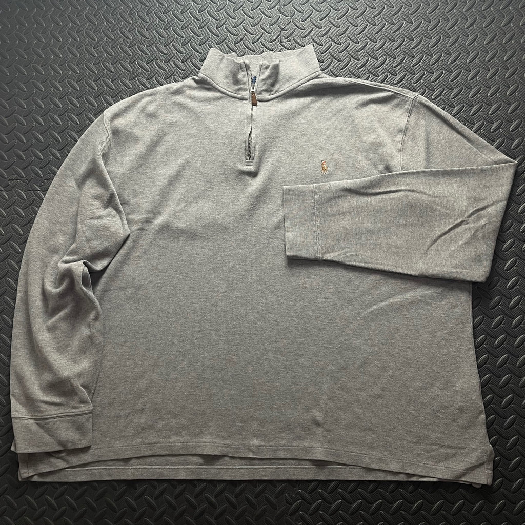 Ralph Lauren Grey 1/4 Zip Jumper | Mens Classic Fit XL / 3737