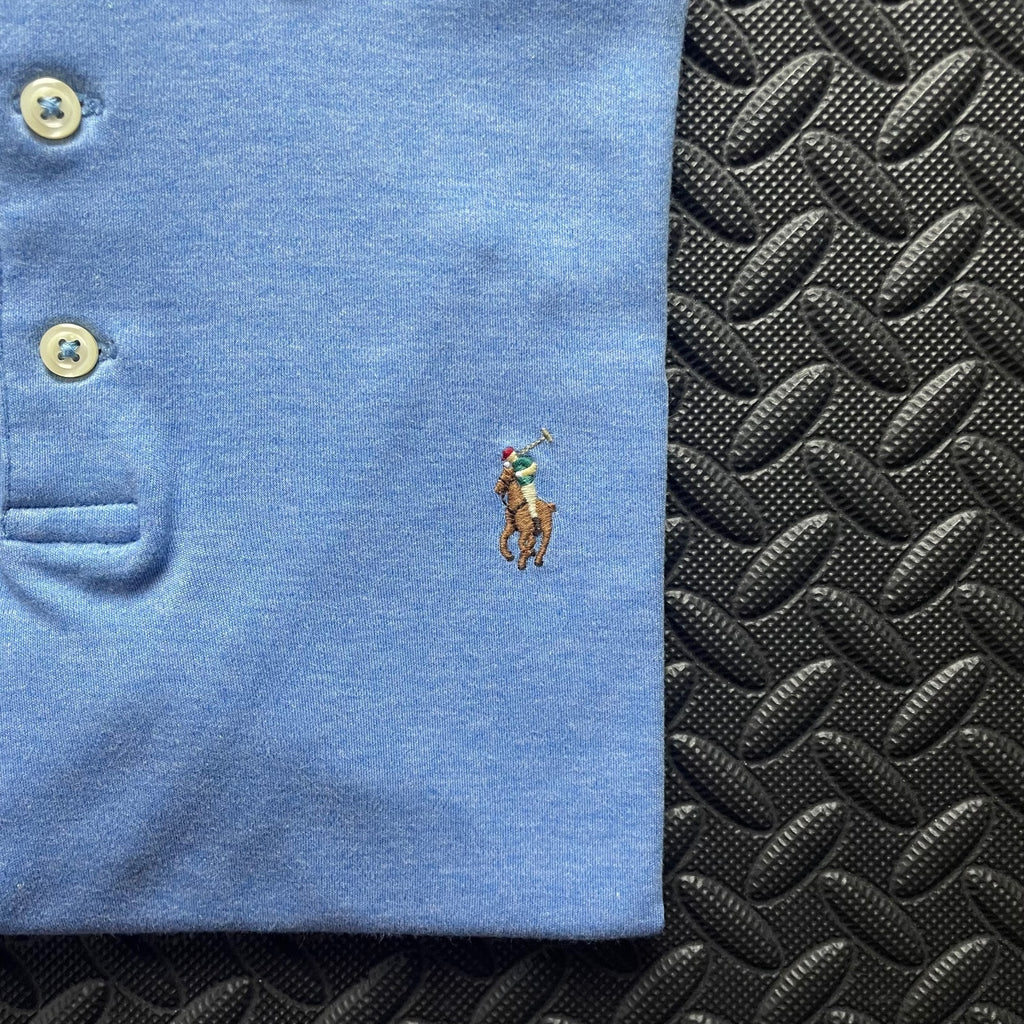 Ralph Lauren Light Blue Polo Shirt | Men’s Custom Slim Fit M / 3638