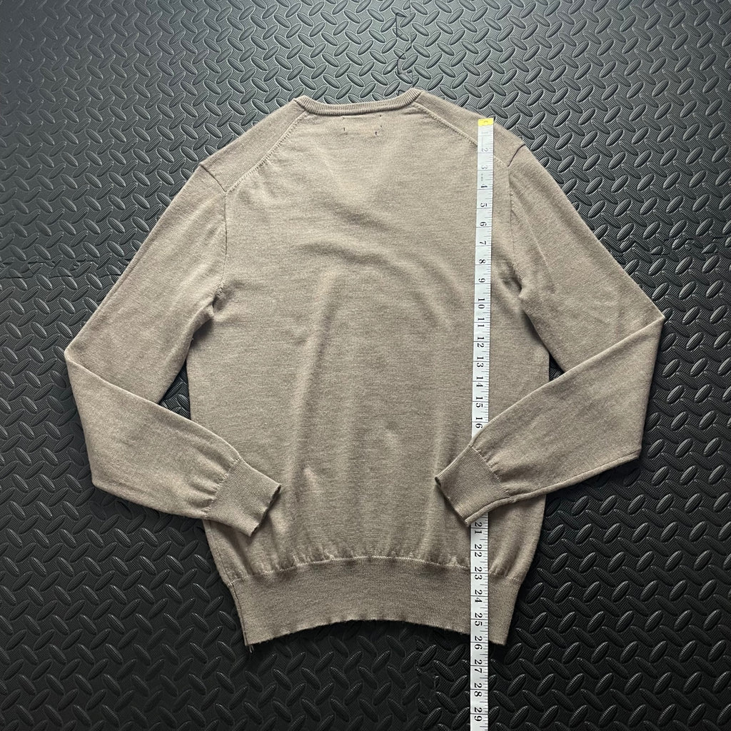 Ralph Lauren Beige V-Neck Jumper | Men’s Classic Fit XS / 3760