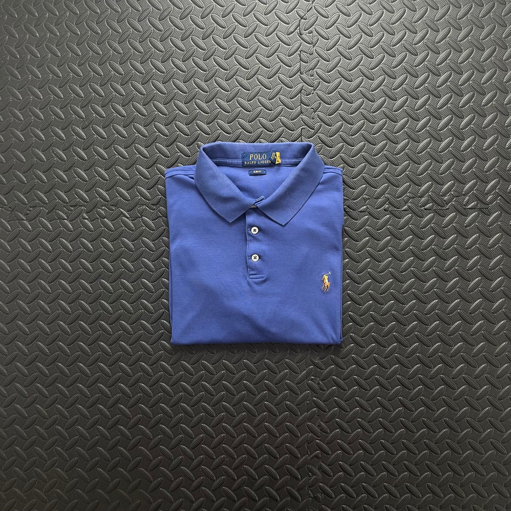 Ralph Lauren Blue Polo Shirt | Men’s Slim Fit L / 3694