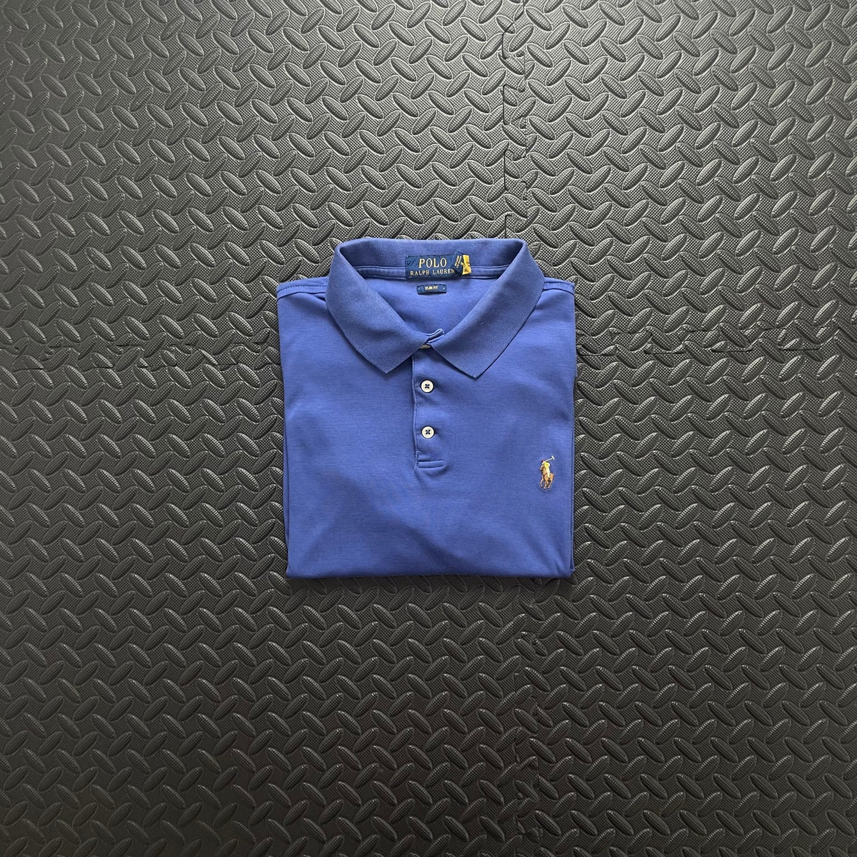Ralph Lauren Blue Polo Shirt | Men’s Slim Fit L / 3694