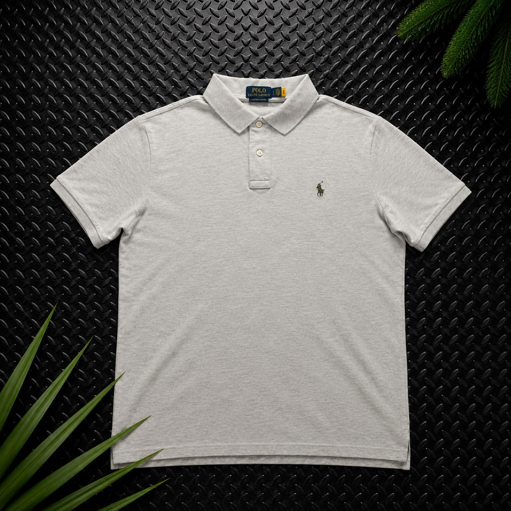 Ralph Lauren Cream Polo Shirt | Men’s Custom Slim Fit L / 3418