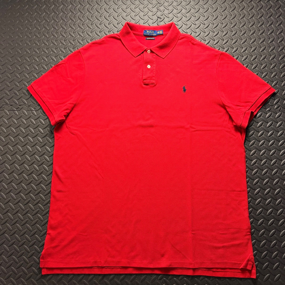 Ralph Lauren Red Polo Shirt | Men’s Custom Slim Fit XXL / 3867