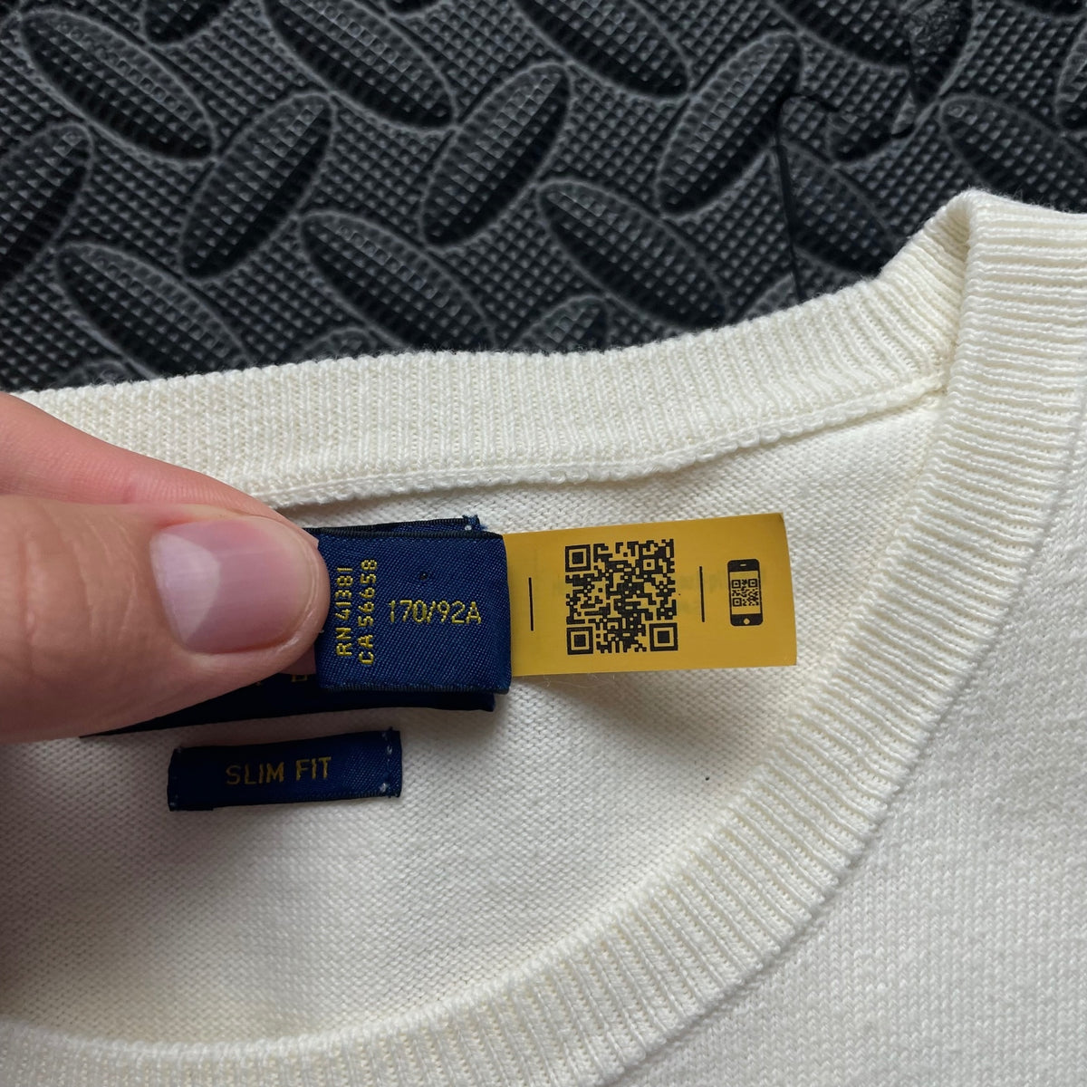Ralph Lauren Cream Crewneck Jumper | Men’s Slim Fit S / 3767