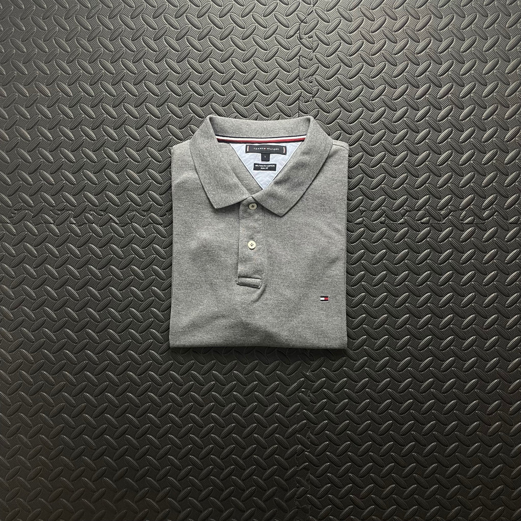 Tommy Hilfiger Grey Polo Shirt | Men’s L / 3430