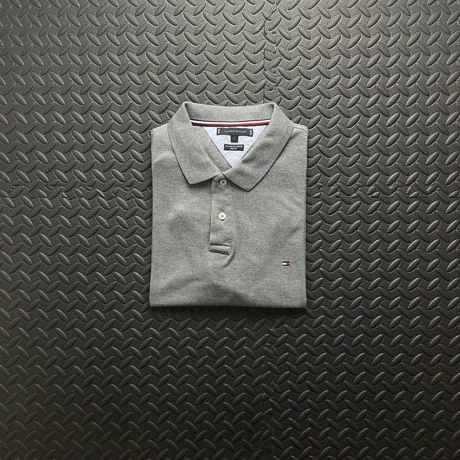 Tommy Hilfiger Grey Polo Shirt | Men’s L / 3430