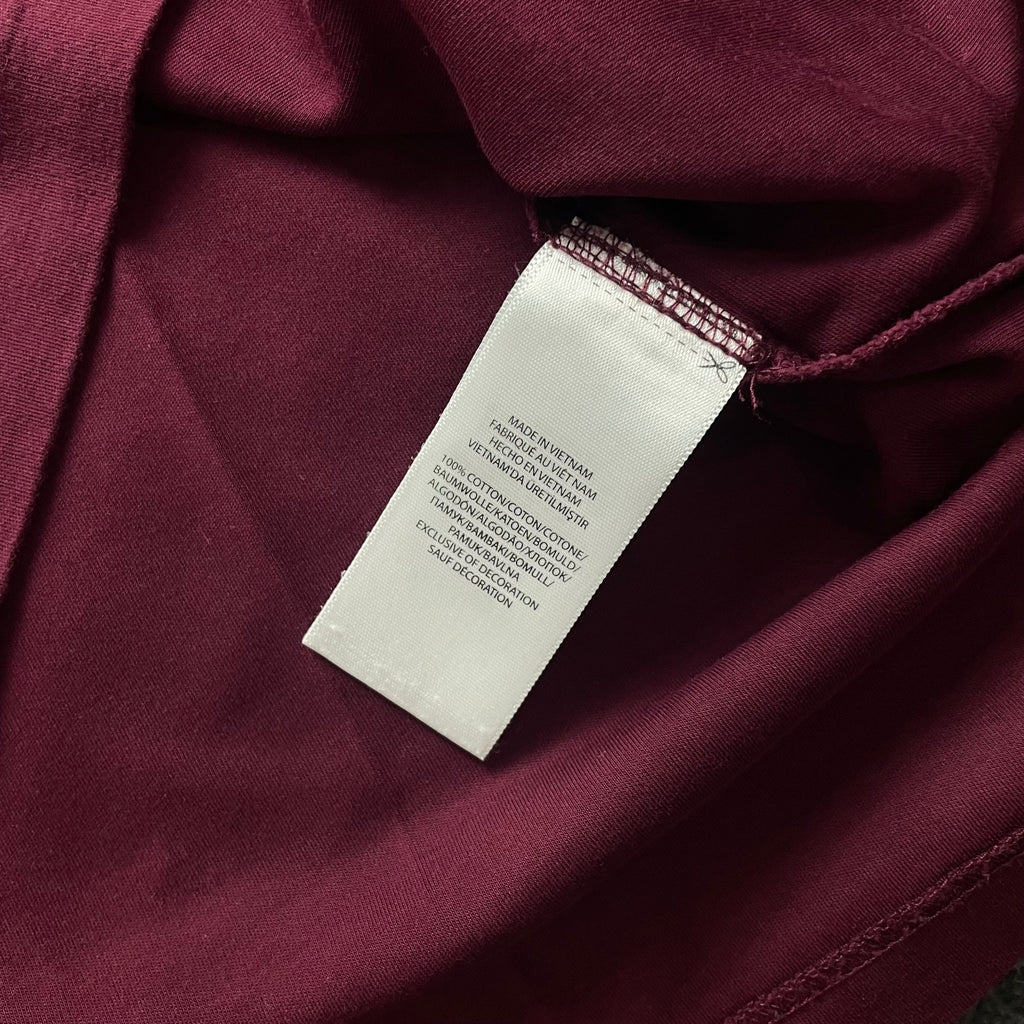 Ralph Lauren Burgundy Polo Shirt | Men’s Slim Fit L / 3474