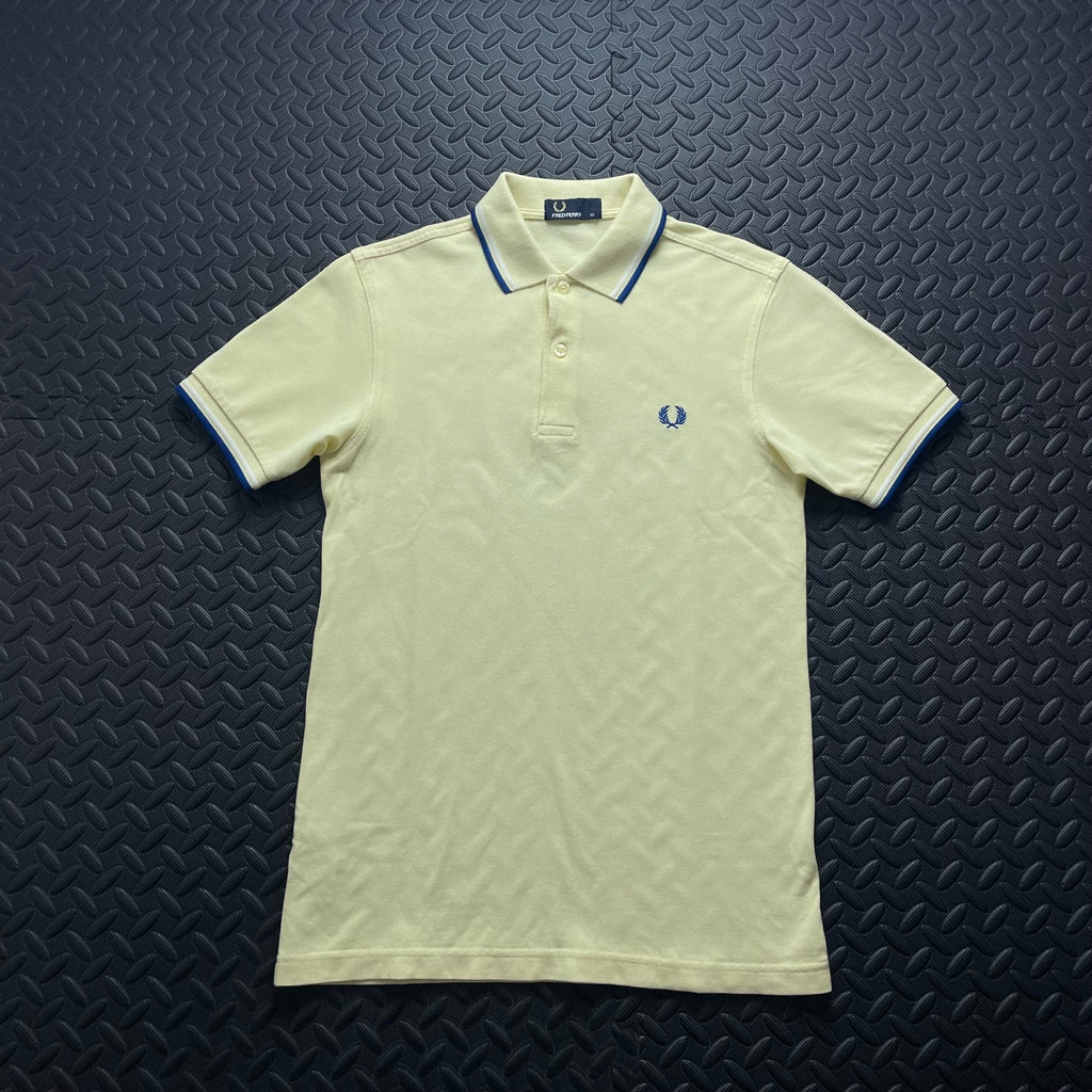 Fred Perry Lemon Yellow Polo Shirt | Men’s XS Cotton 3061