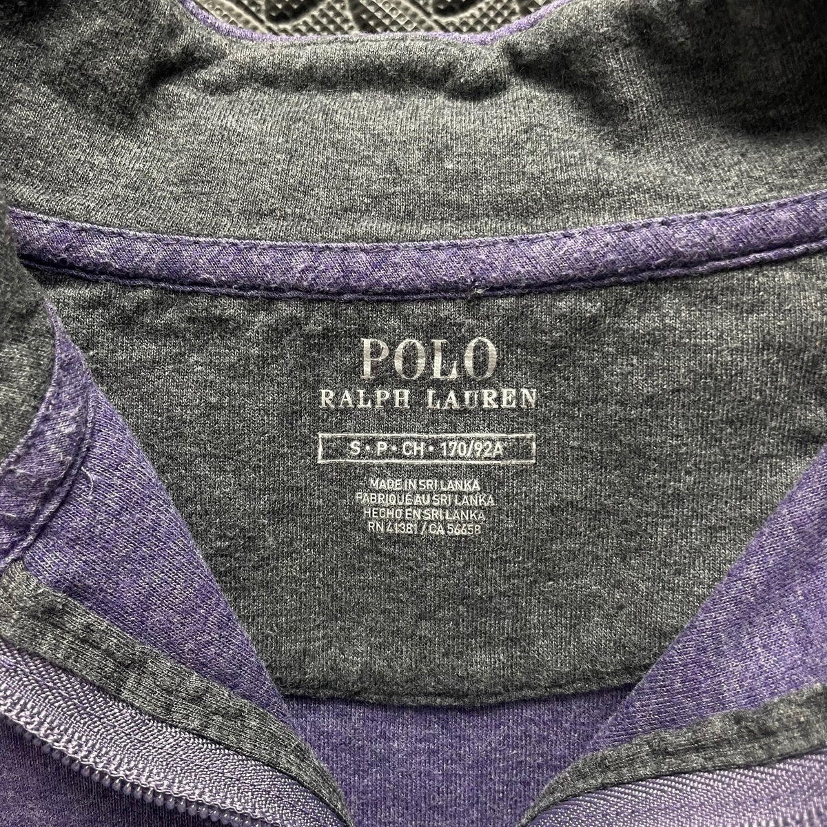 Ralph Lauren Lilac Purple 1/4 Zip Jumper | Men’s Classic Fit S / 3771