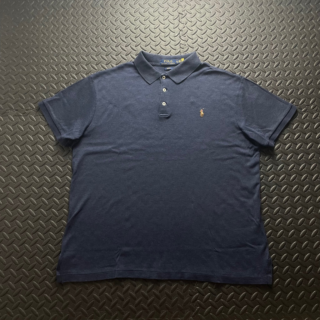 Ralph Lauren Navy Polo Shirt | Men’s Slim Fit XL / 3635