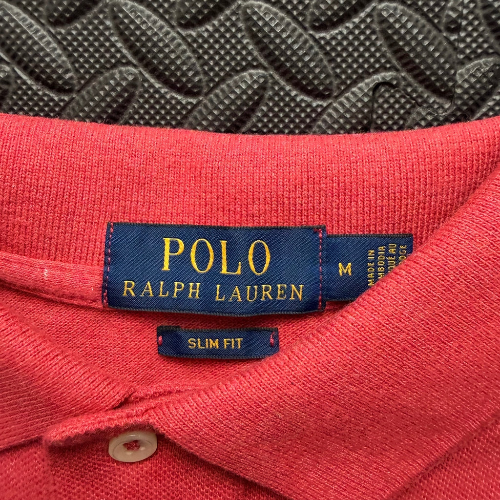 Ralph Lauren Coral Polo Shirt | Men’s Slim Fit M / 3806