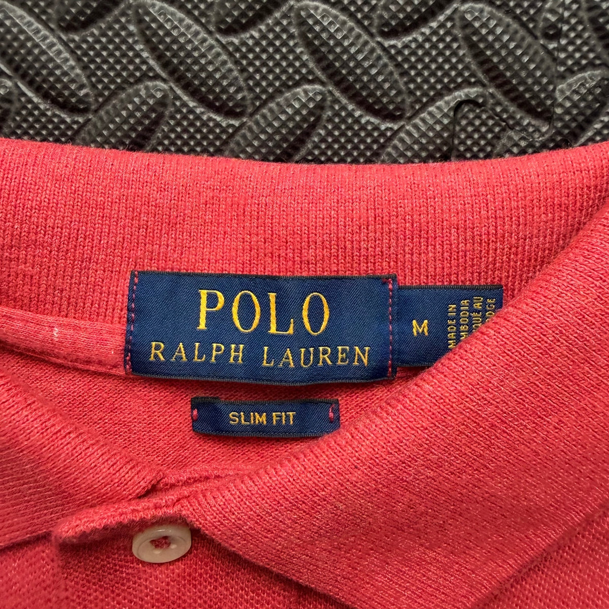 Ralph Lauren Coral Polo Shirt | Men’s Slim Fit M / 3806