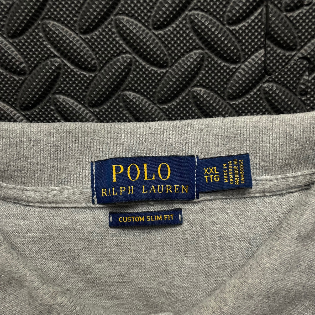 Ralph Lauren Grey Polo Shirt | Men’s Custom Slim Fit XXL / 3748