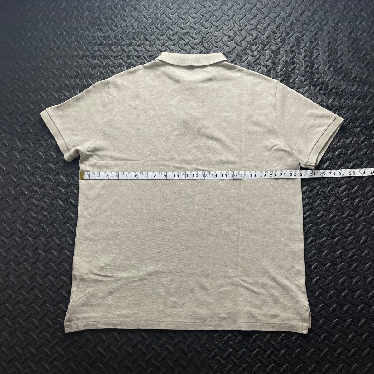 Ralph Lauren Beige Polo Shirt | Men’s Custom Slim Fit L / 3663