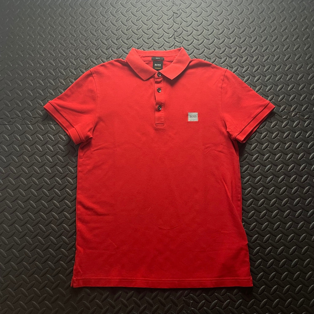 Hugo Boss Red Polo Shirt | Men’s Slim Fit M / 3087