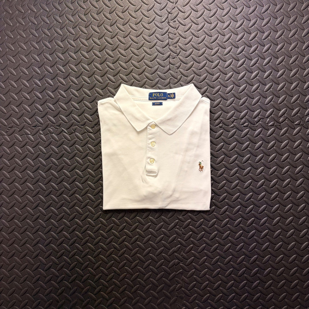 Ralph Lauren White Polo Shirt | Men’s Slim Fit XL / 3864