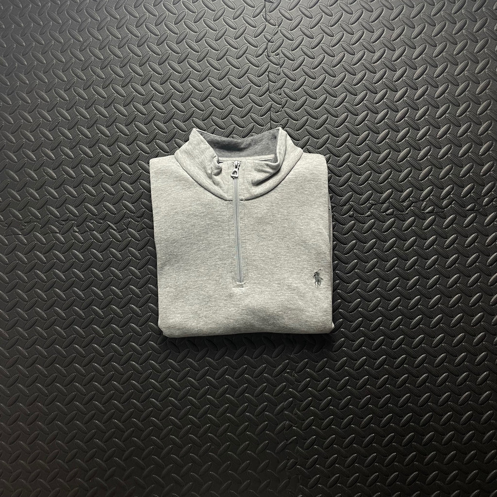 Ralph Lauren Grey 1/4 Zip Jumper | Mens Classic Fit XL / 3787