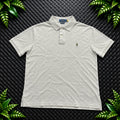 Ralph Lauren Beige Polo Shirt | Men’s Custom Slim Fit L / 3709