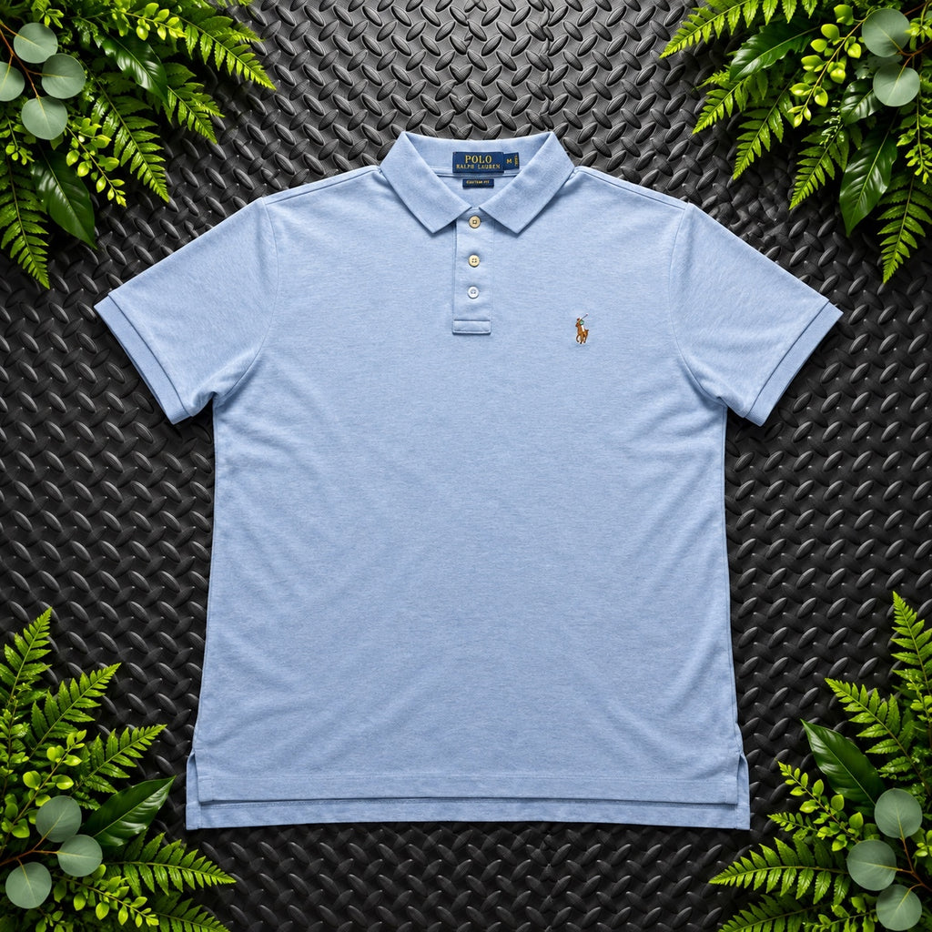 Ralph Lauren Light Blue Polo Shirt | Men’s Classic Fit M / 3605