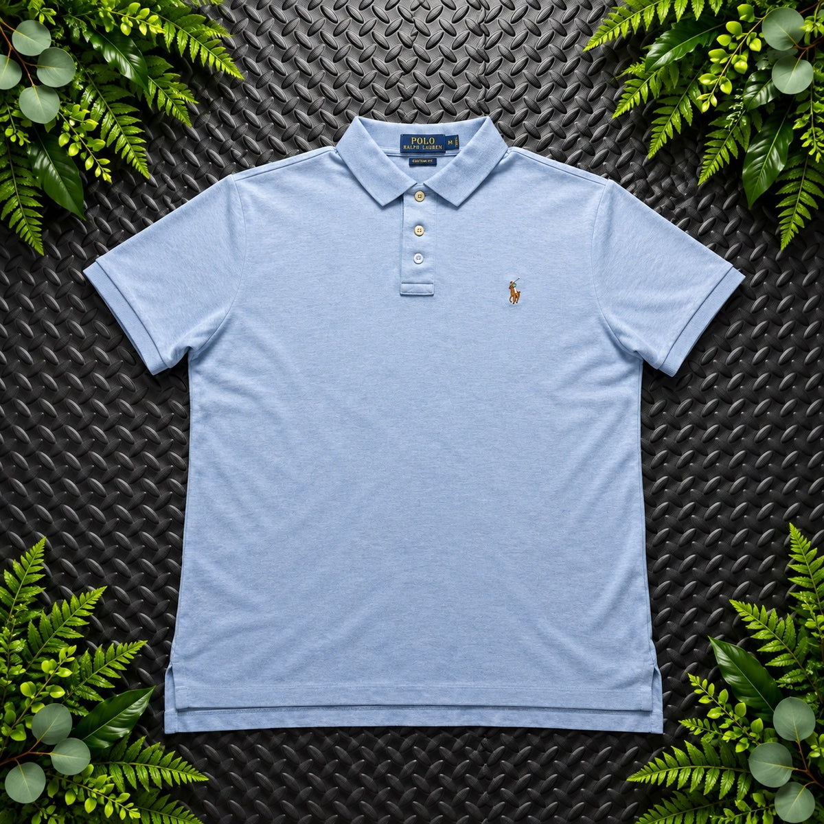 Ralph Lauren Light Blue Polo Shirt | Men’s Classic Fit M / 3605