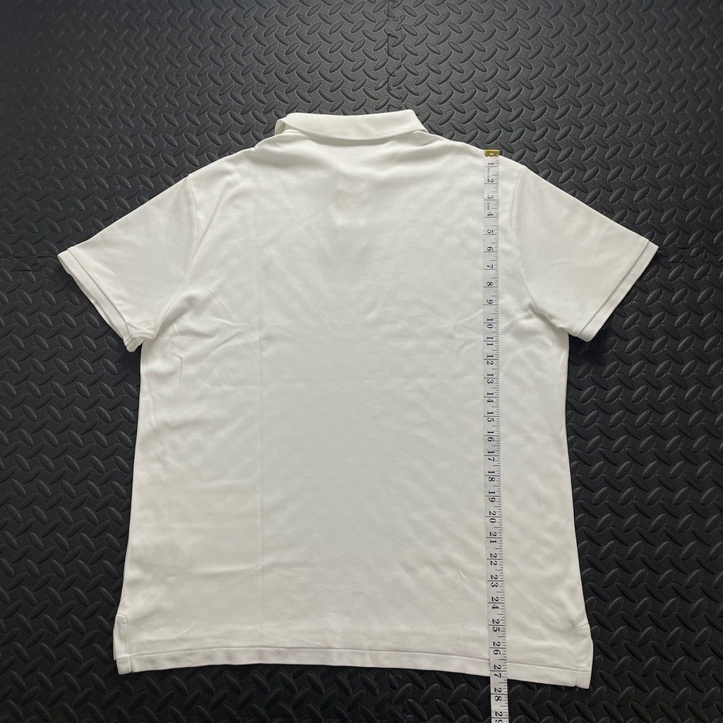 Ralph Lauren White Polo Shirt | Men’s Custom Slim Fit XL / 3721