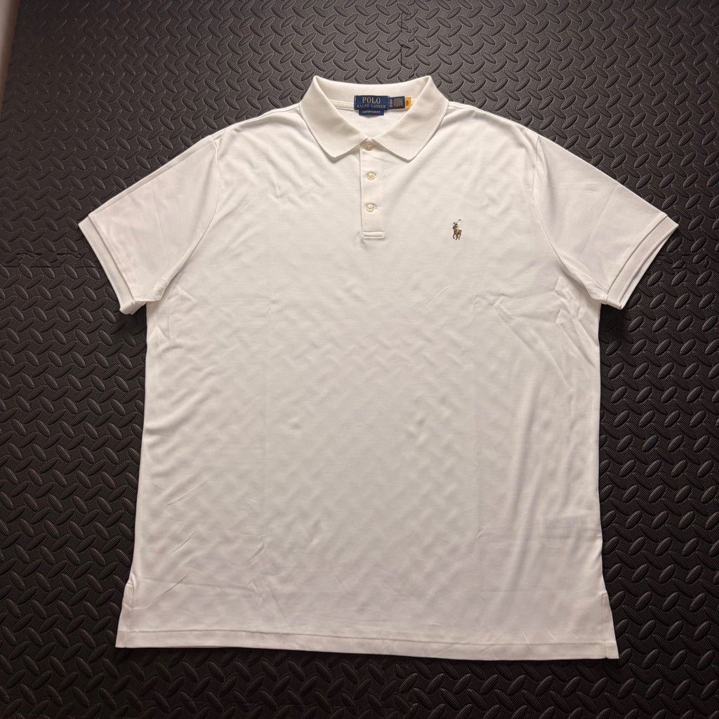 Ralph Lauren White Polo Shirt | Men’s Custom Slim Fit XL / 3810