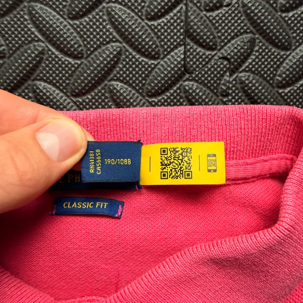 Ralph Lauren Pink Polo Shirt | Men’s Classic Fit XXL / 3866