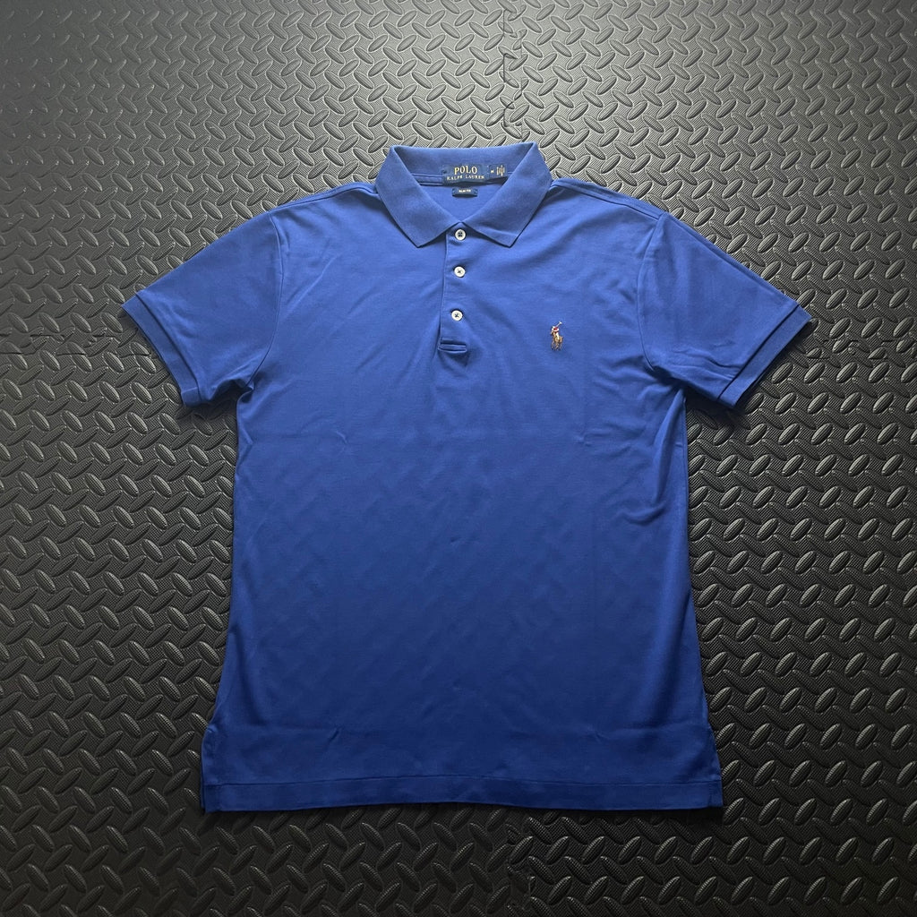 Ralph Lauren Blue Polo Shirt | Men’s Slim Fit M / 3550