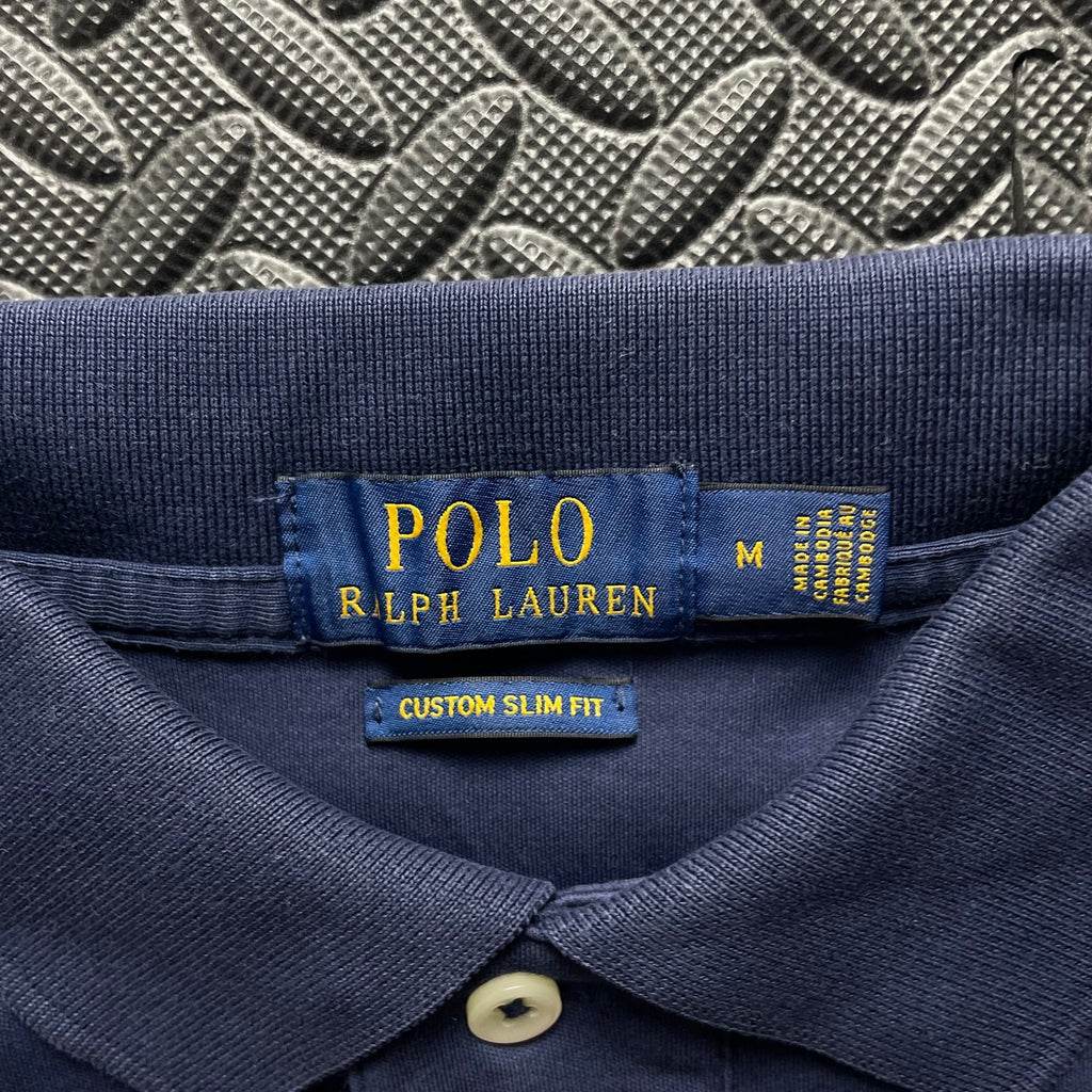 Ralph Lauren Navy Polo Shirt | Men’s Custom Slim Fit M / 3423