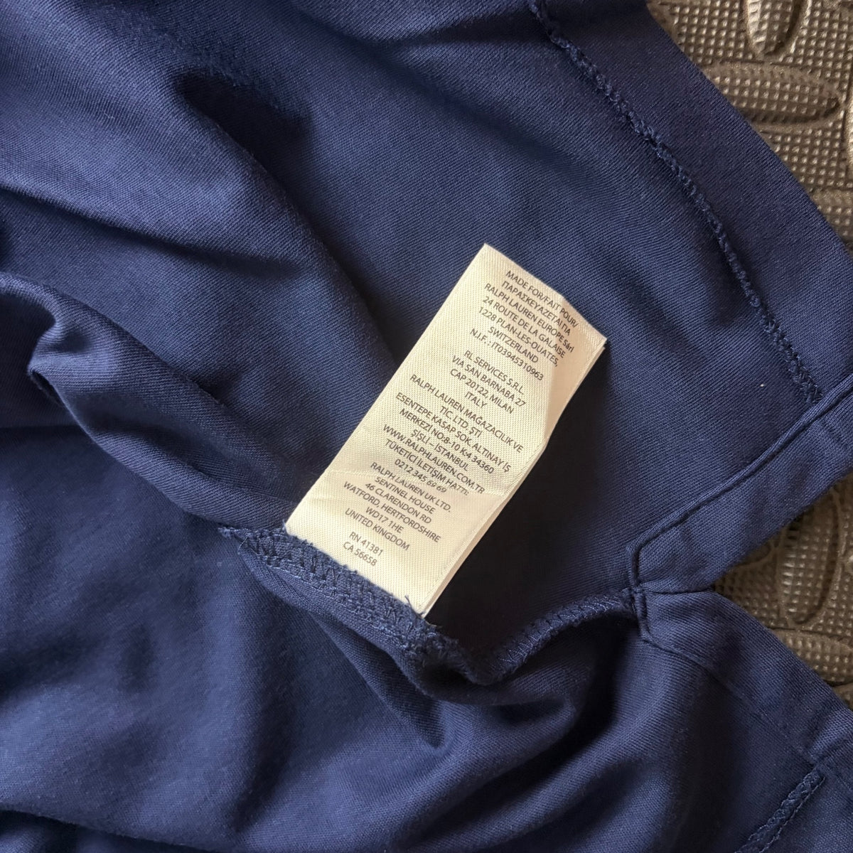 Ralph Lauren Navy Polo Shirt | Men’s Classic Fit XL / 3829