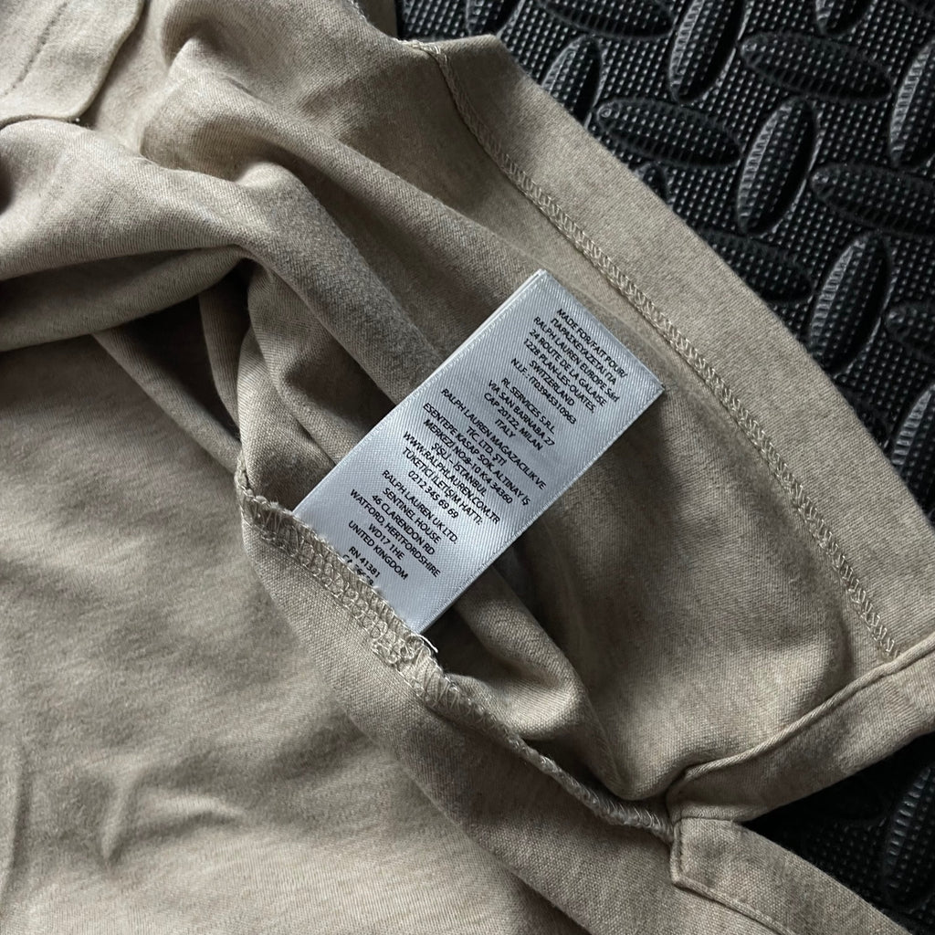 Ralph Lauren Cream Polo Shirt | Men’s Custom Slim Fit XL / 3607