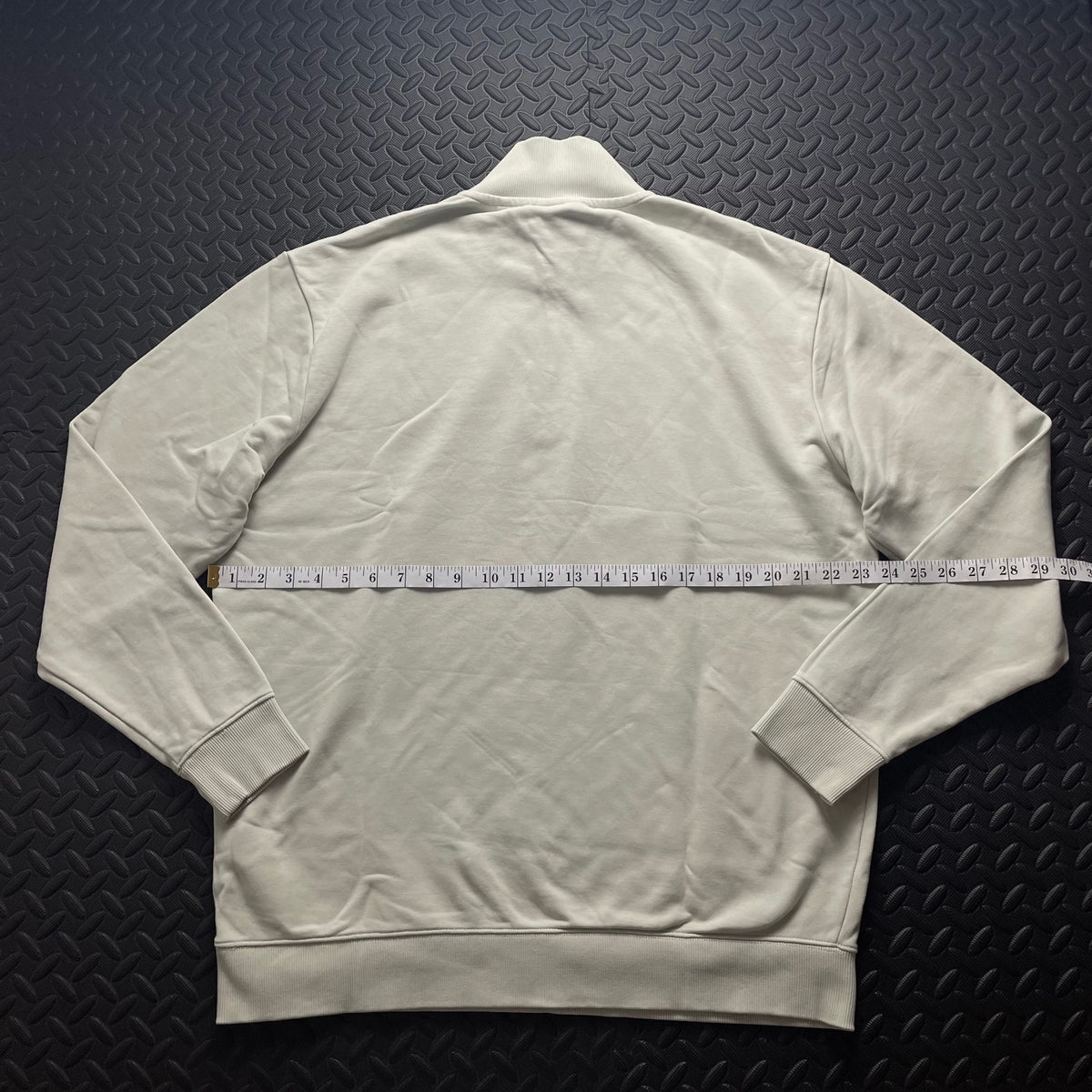 Hugo Boss Cream 1/4 Zip Sweatshirt / Mens Classic Fit L / 3693