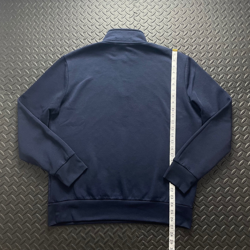 Ralph Lauren Navy 1/4 Zip Sweatshirt | Men’s Classic Fit L / 3728
