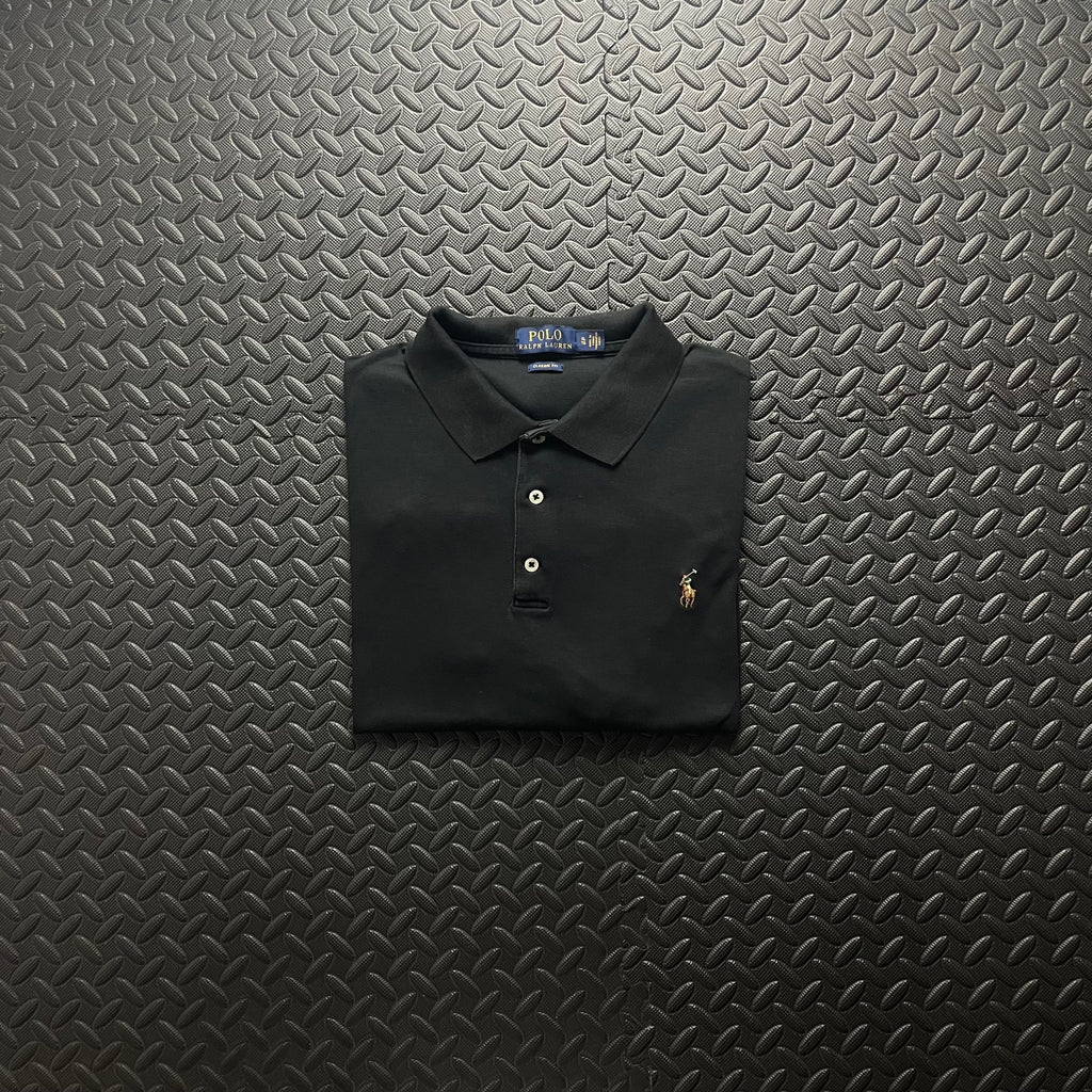 Ralph Lauren Black Polo Shirt | Men’s Classic Fit XL