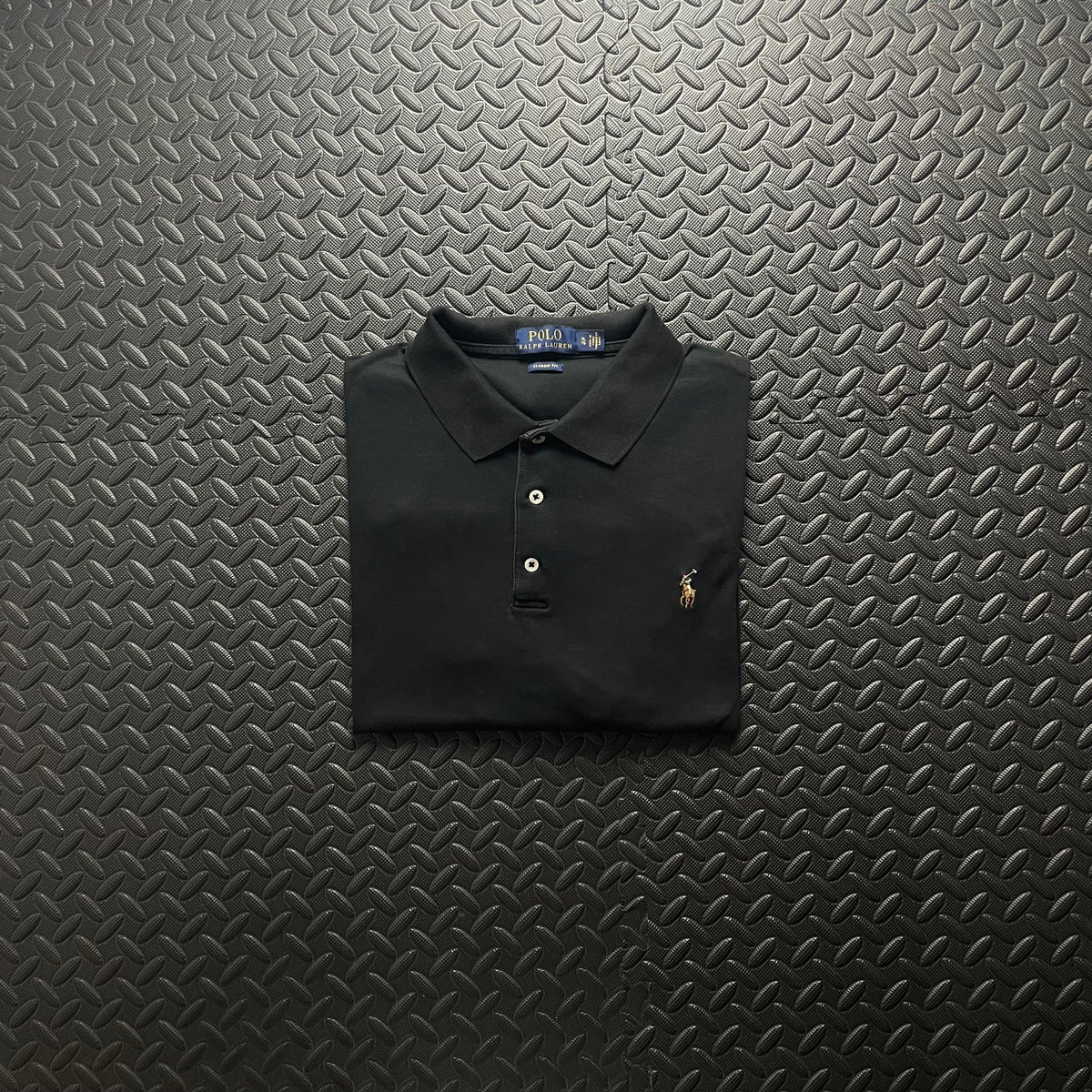 Ralph Lauren Black Polo Shirt | Men’s Classic Fit XL