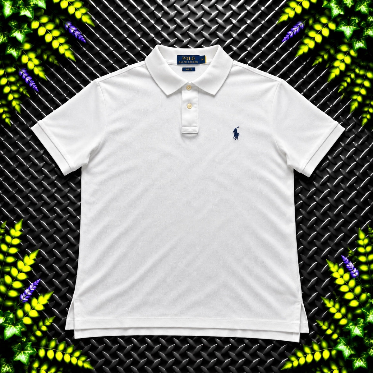 Ralph Lauren White Polo Shirt | Men’s Slim Fit M / 3836