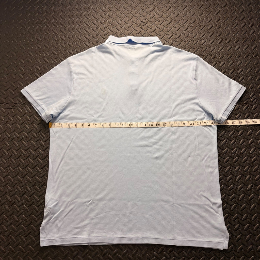 Ralph Lauren Light Blue Polo Shirt | Men’s Slim Fit XXL / 3855