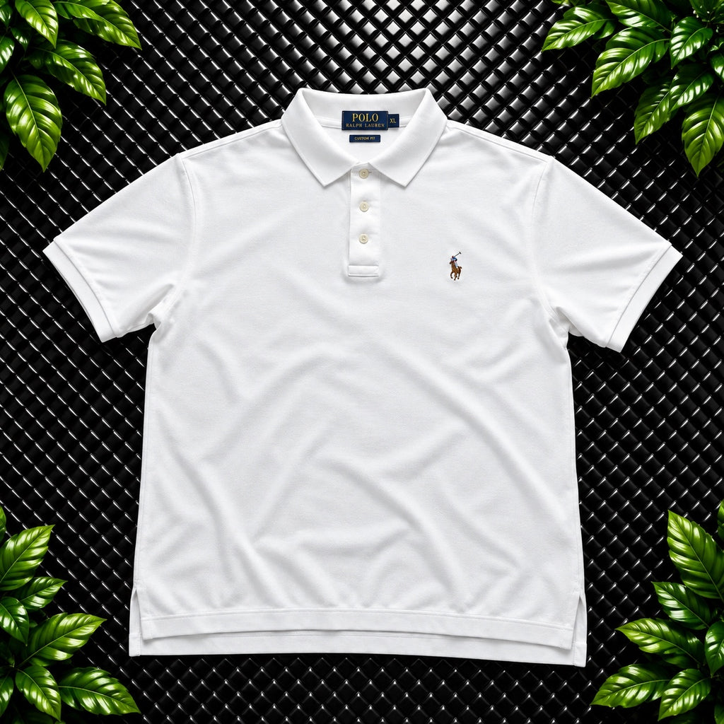 Ralph Lauren White Polo Shirt | Men’s Classic Fit XL / 3722