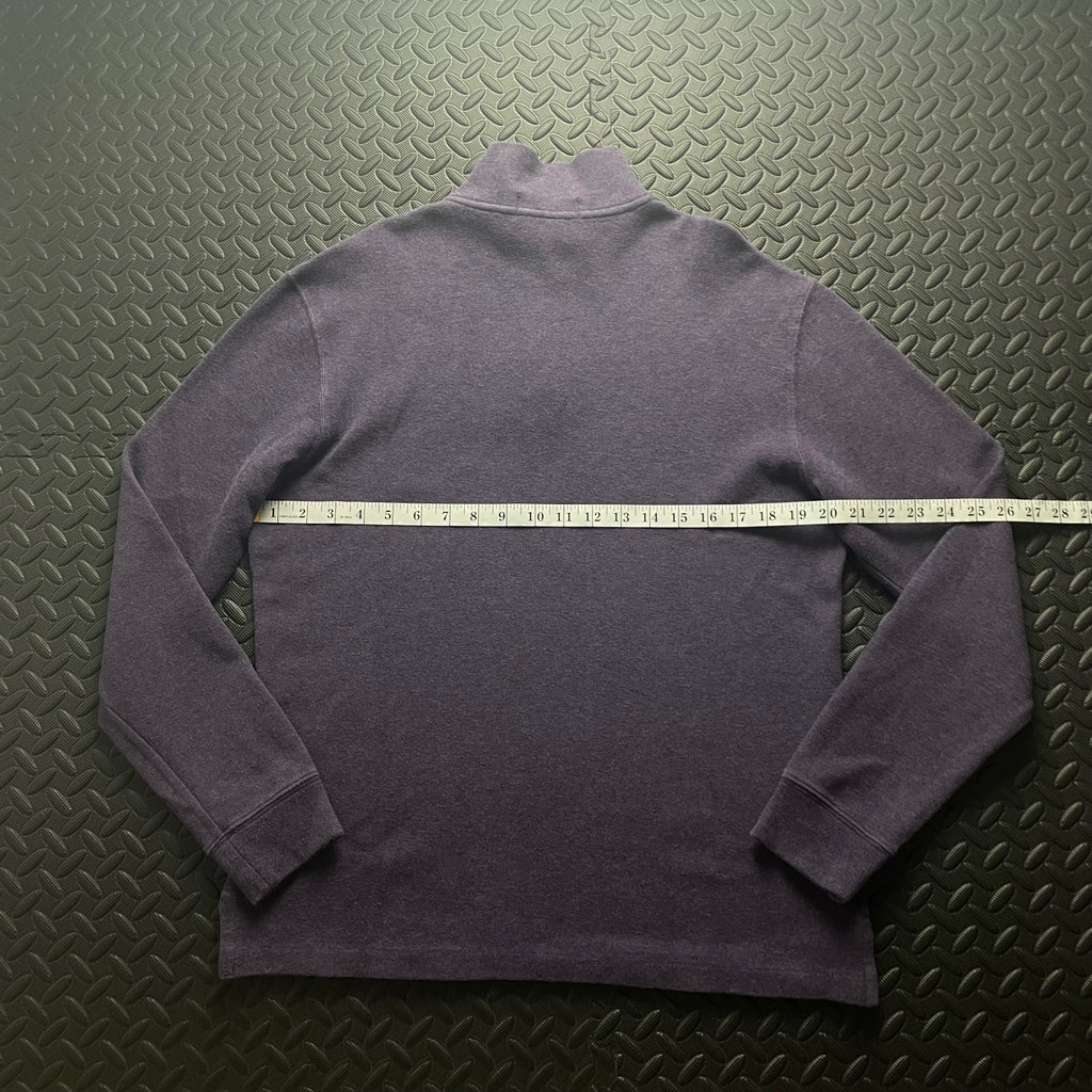 Ralph Lauren Purple 1/4 Zip Jumper | Mens Classic Fit M / 3784