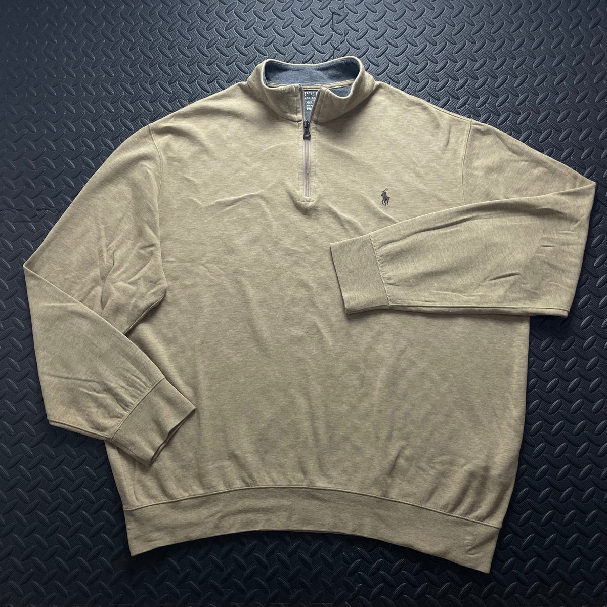 Ralph Lauren Beige 1/4 Zip Jumper | Men’s Classic Fit XL / 3730