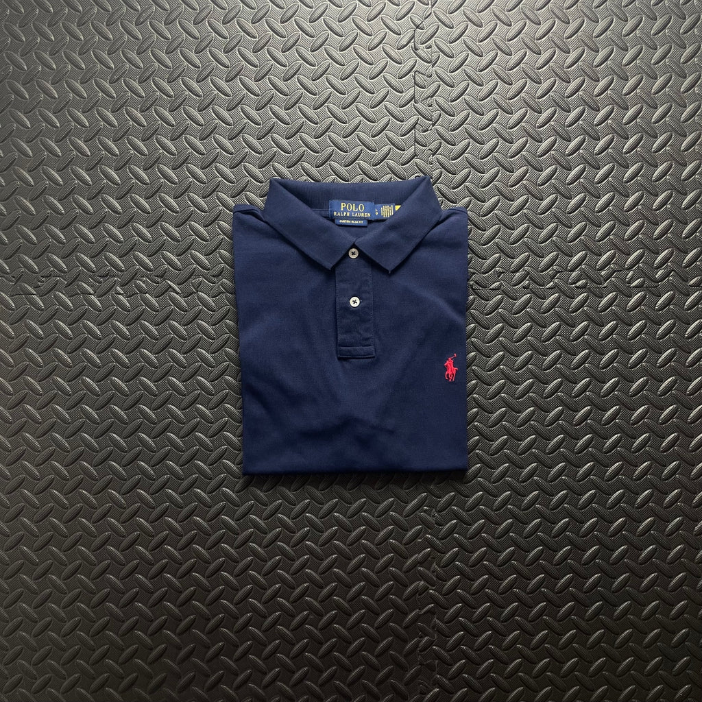 Ralph Lauren Navy Polo Shirt | Men’s Custom Slim Fit L / 3426