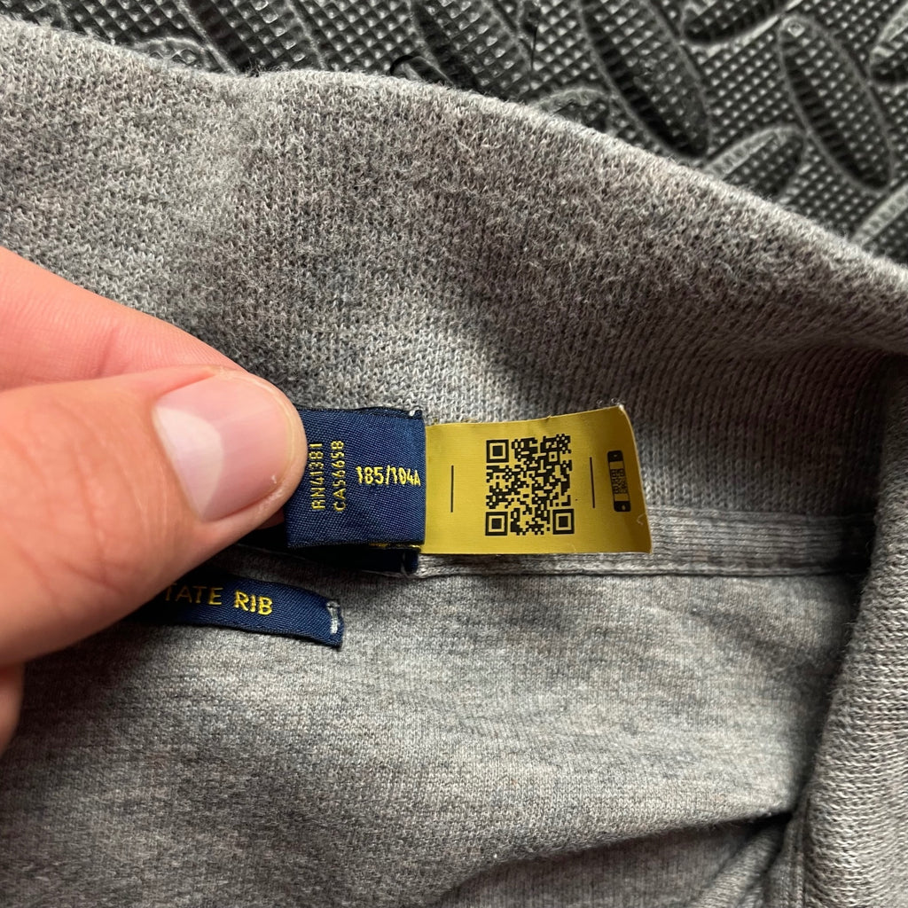Ralph Lauren Grey 1/4 Zip Jumper | Mens Classic Fit XL / 3737