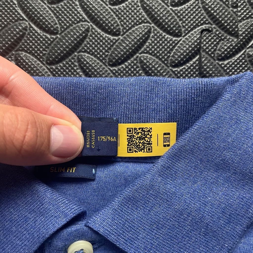 Ralph Lauren Blue Polo Shirt | Men’s Slim Fit M / 3405